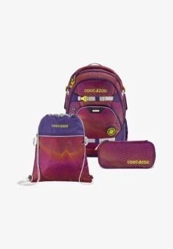 Coocazoo 3 PACK - Schulranzen Set - Lila
