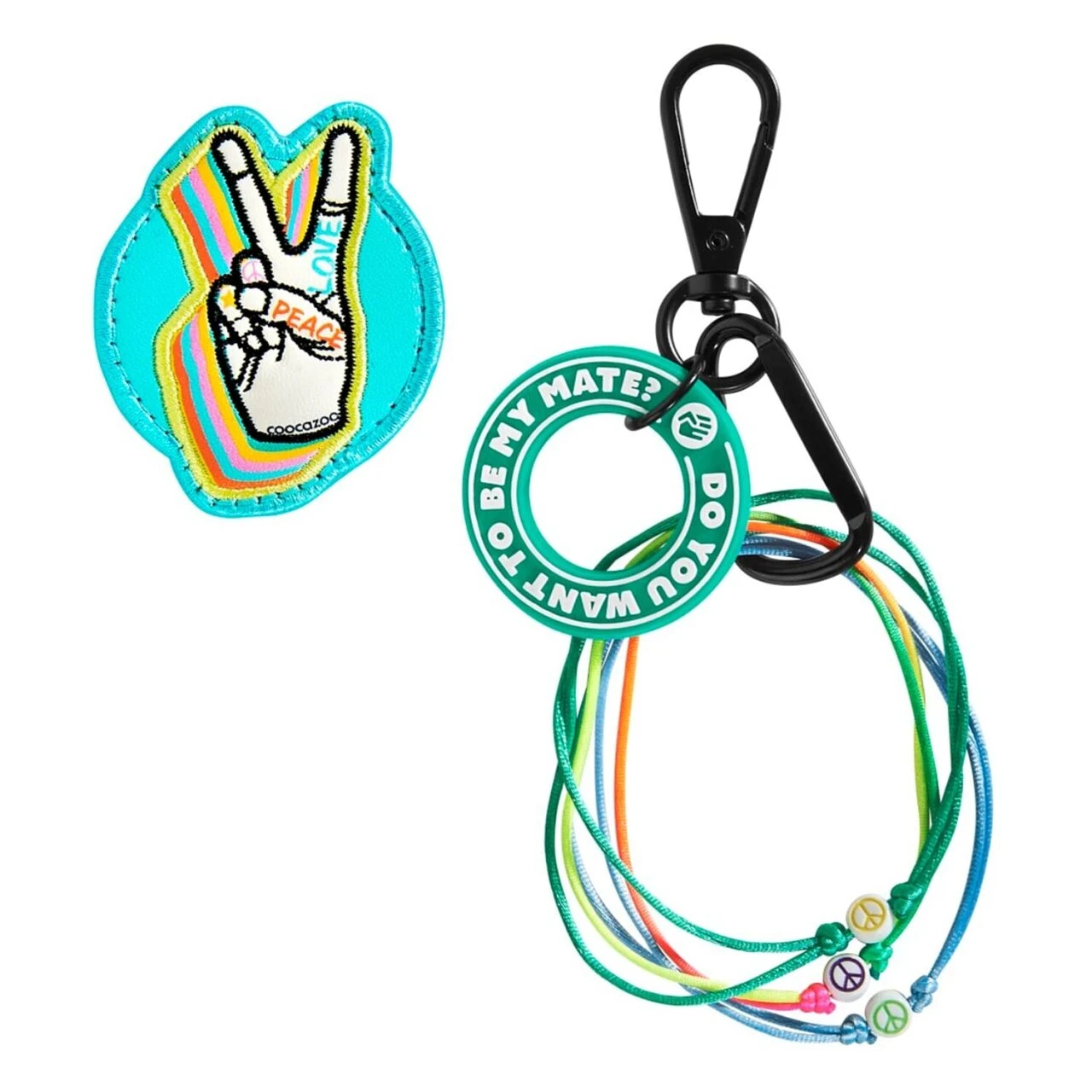 Coocazoo 211475 COLOUR UP-Set Colourful World: AnhÀnger & Klett-Patch